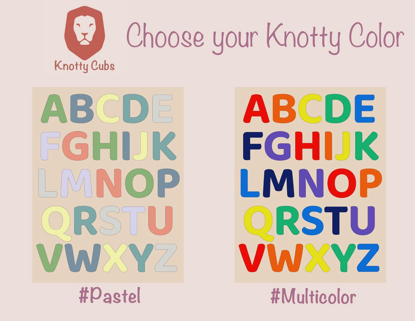 Knotty Alphabet English Board