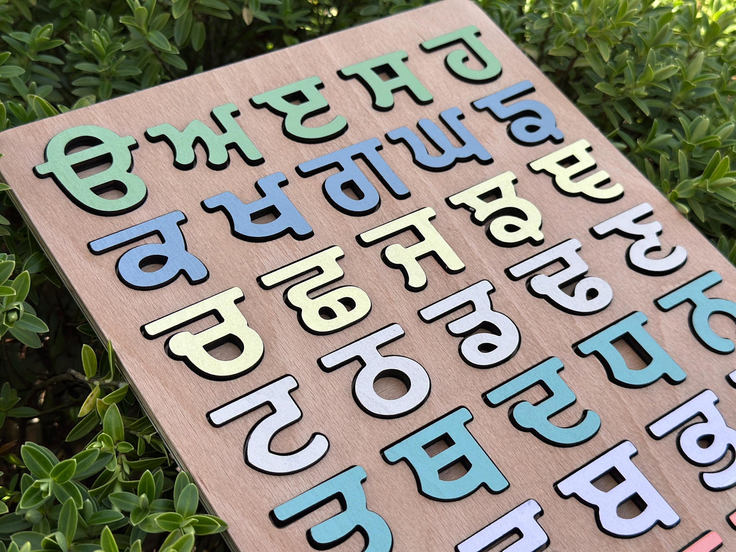 Knotty Alphabet Punjabi Board